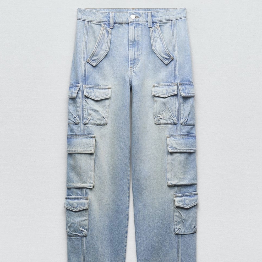 Zara Blue Relaxed Fit Jeans